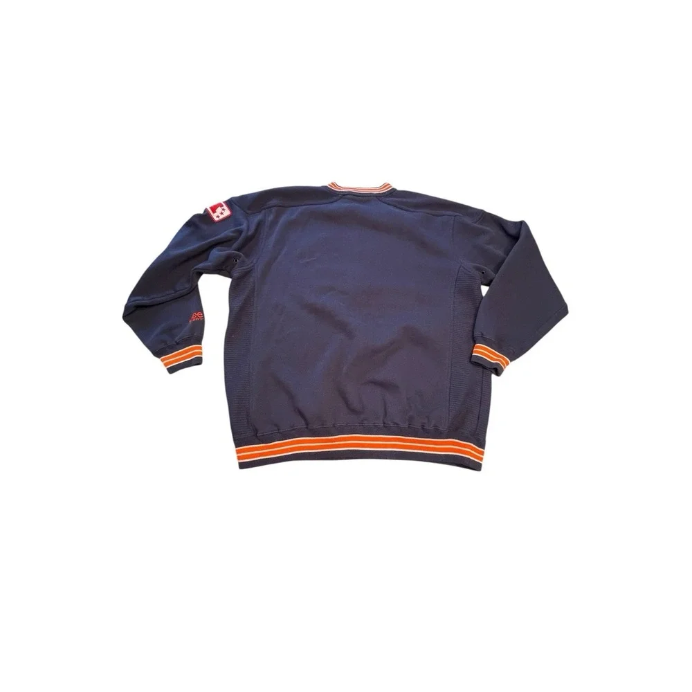 Vintage Lee Sport Denver Broncos Embroidered  Pullover Sweatshirt Mens Large NFL